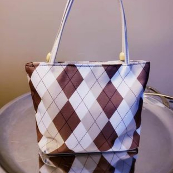 NEW Argyle Purse with Beaded Straps - Picture 5 of 5